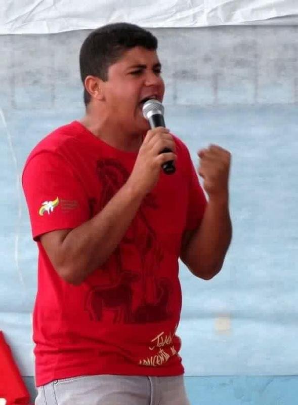 Pregação no início da caminhada